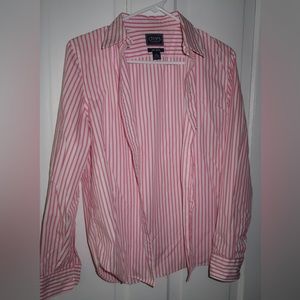 Pink Striped Button Down